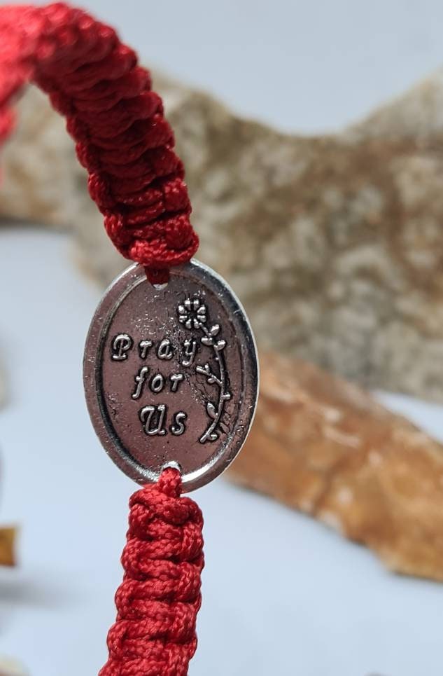 ST JUDE BRACELET, Saint Jude bracelet, st Jude medal, handmade adjustable bracelet, holy bracelet, religious jewelry from Medjugorje