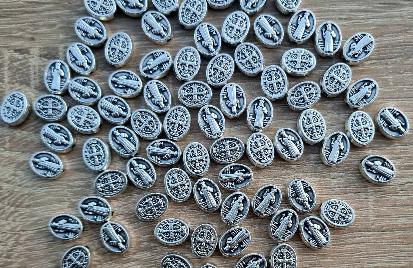 wholesale Saint Benedict medals  box 50, 100, 200pcs. San Benito religious jewelry catholic