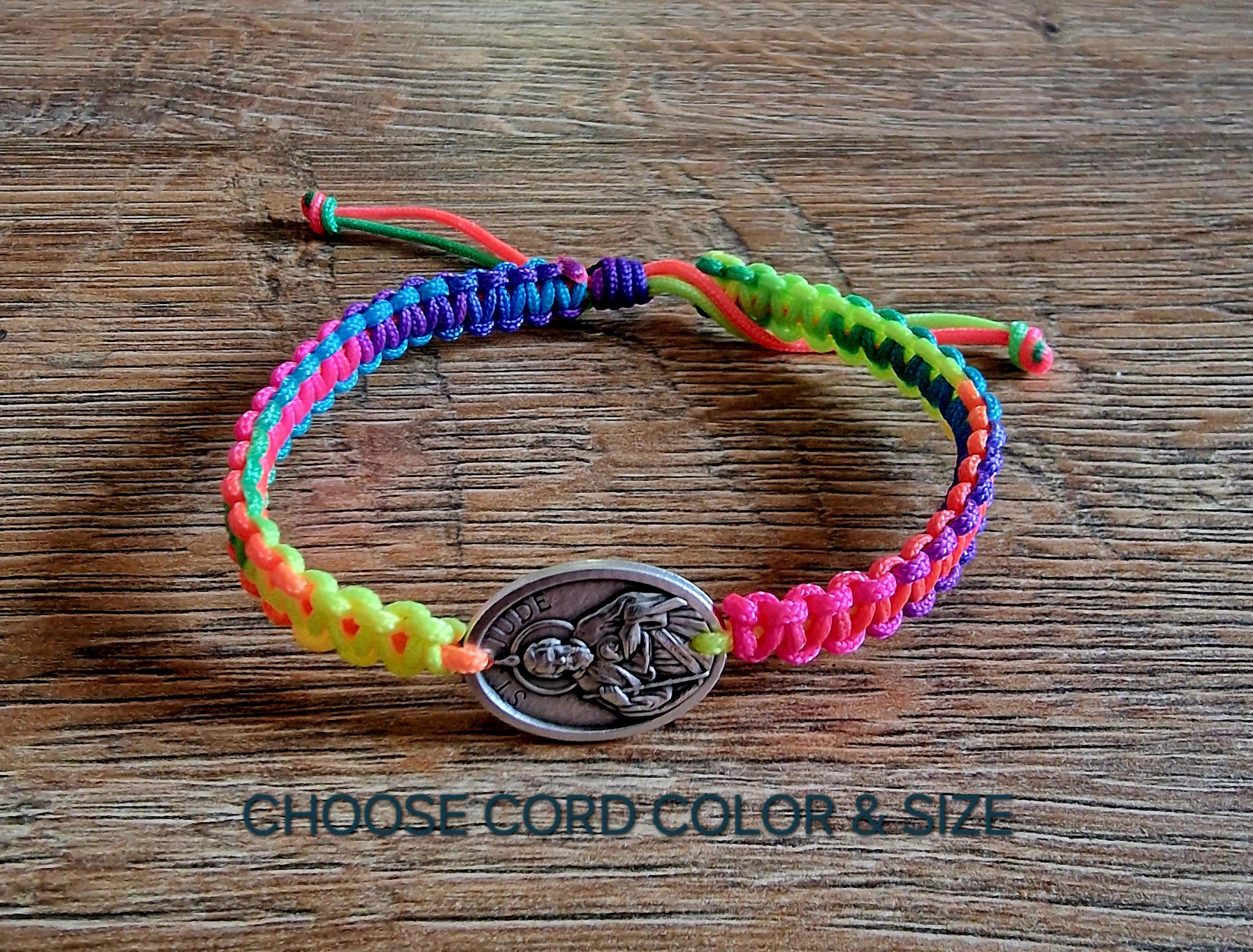 ST JUDE BRACELET, Saint Jude bracelet, st Jude medal, handmade adjustable bracelet, holy bracelet, religious jewelry from Medjugorje