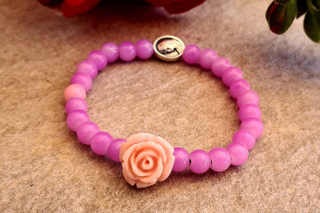 VIRGIN MARY bracelet, handmade catholic adjustable bracelet, holy bracelet, religious jewelry, christian bracelet
