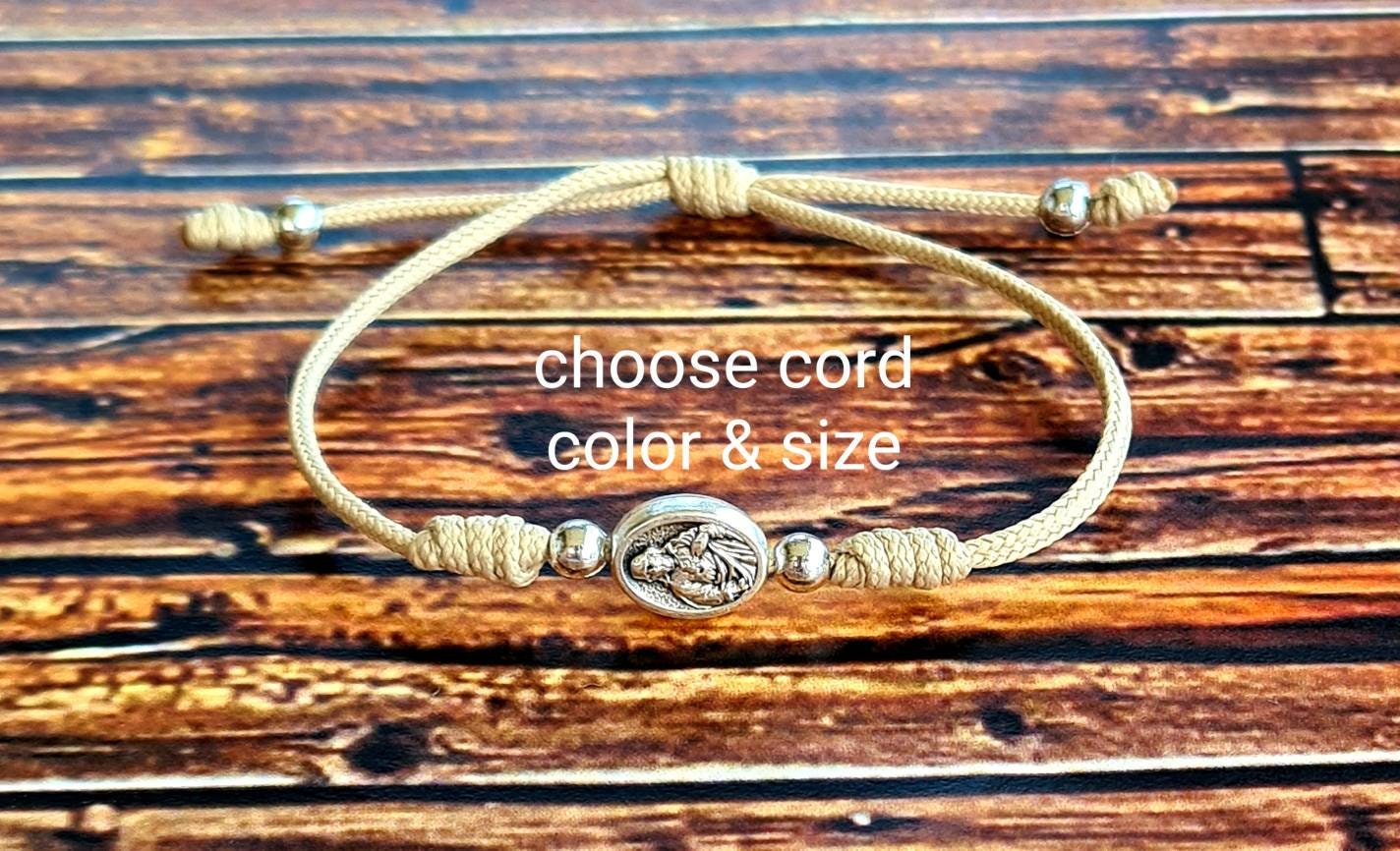 Sacred heart of JESUS SIMPLE BRACELET,  immaculate of Jesus of nazareth, simple charm bracelet, Jesus Saint Bracelet, Christ Christian Jesus