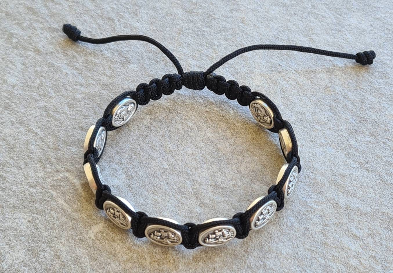 SCAPULAR CARMEL BRACELET, Our Lady of Perpetual,Catholic gift womwn men Kids, holy Knotted cord bracelet, Handmade bracelet From Medjugorje