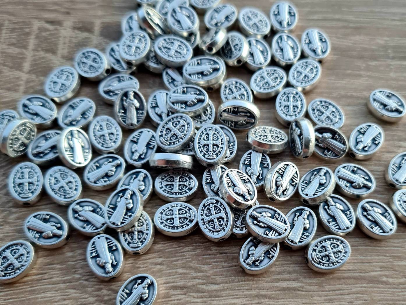 wholesale Saint Benedict medals  box 50, 100, 200pcs. San Benito religious jewelry catholic