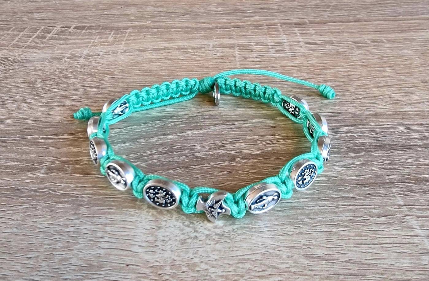 Miraculous bracelet,  Miraculous / holy Spirit Bracelet, Holy spirit Medal, catholic bracelet, catholic gift, blessing bracelet, handmade