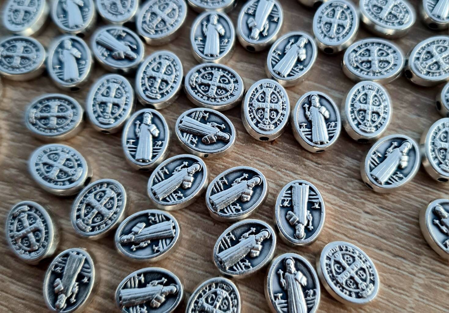 wholesale Saint Benedict medals  box 50, 100, 200pcs. San Benito religious jewelry catholic