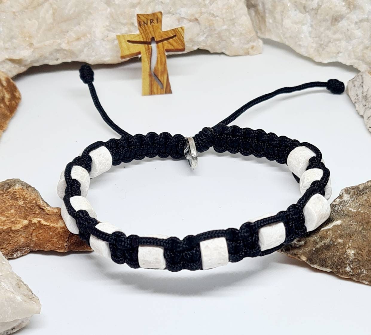 Stones Bracelet stone Saint Bracelet, Religious Jewelry Catholic Gift