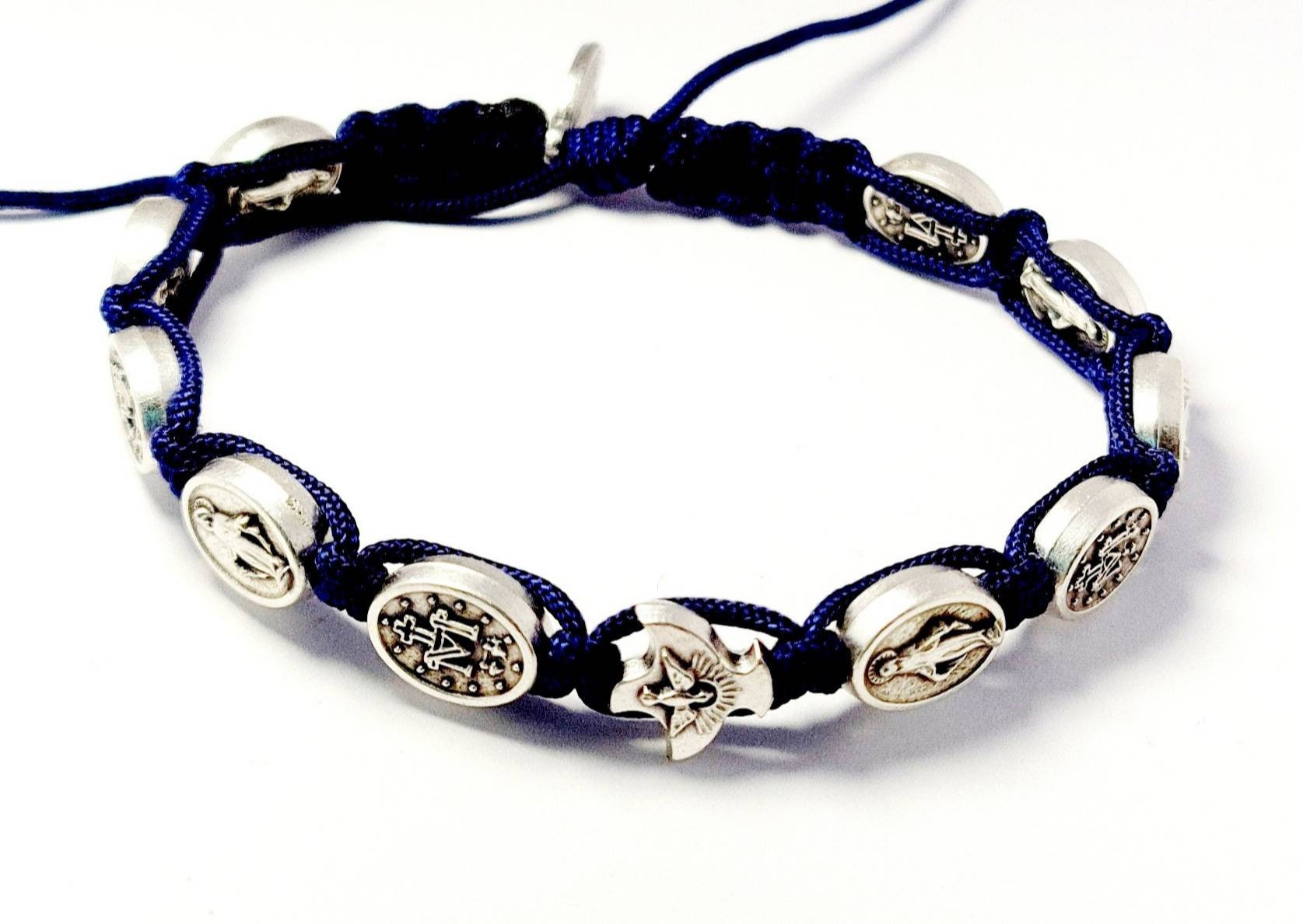 Miraculous bracelet,  Miraculous / holy Spirit Bracelet, Holy spirit Medal, catholic bracelet, catholic gift, blessing bracelet, handmade