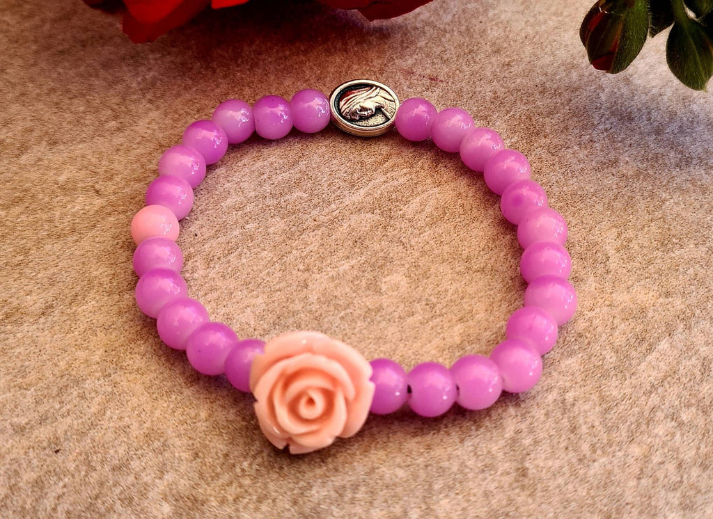 VIRGIN MARY bracelet, handmade catholic adjustable bracelet, holy bracelet, religious jewelry, christian bracelet