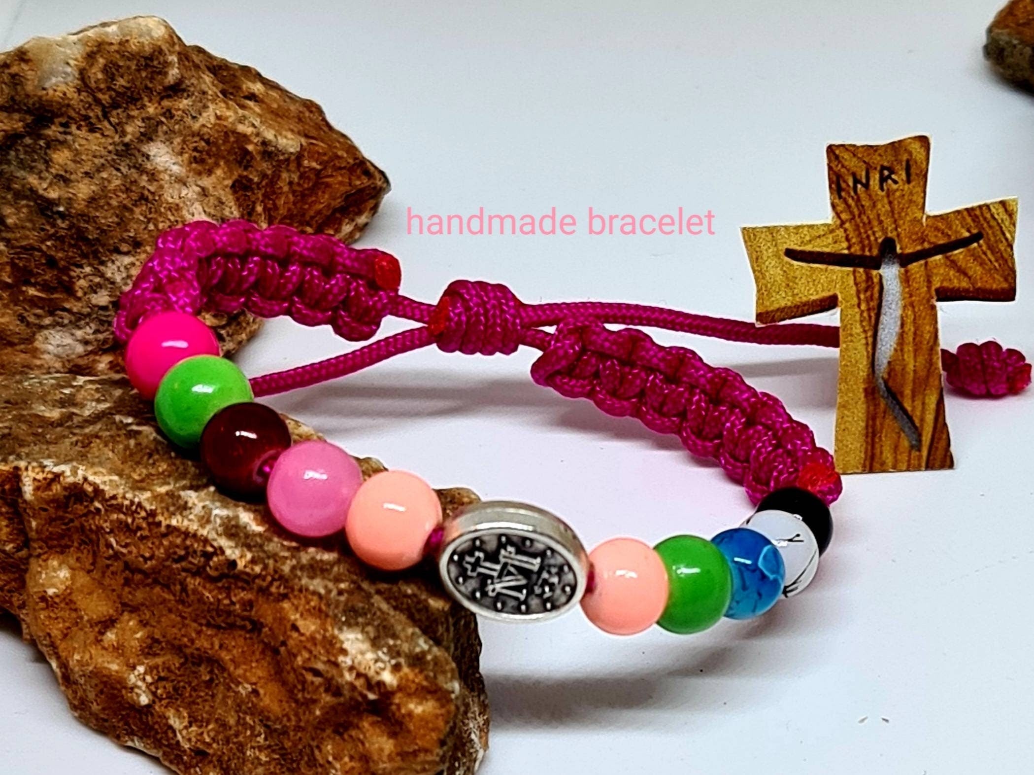 MIRACULOUS MEDAL, miraculous bracelet, baby bracelet, childs bracelet, kids bracelet, custom bracelet from Medjugorje