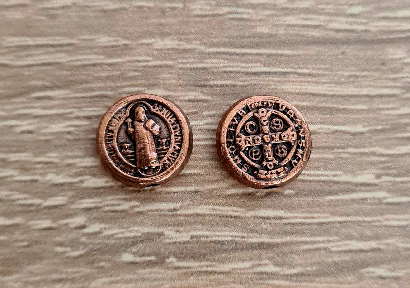 wholesale Saint Benedict medals  box 50, 100, 200pcs. San Benito religious jewelry catholic, st Benedict medals