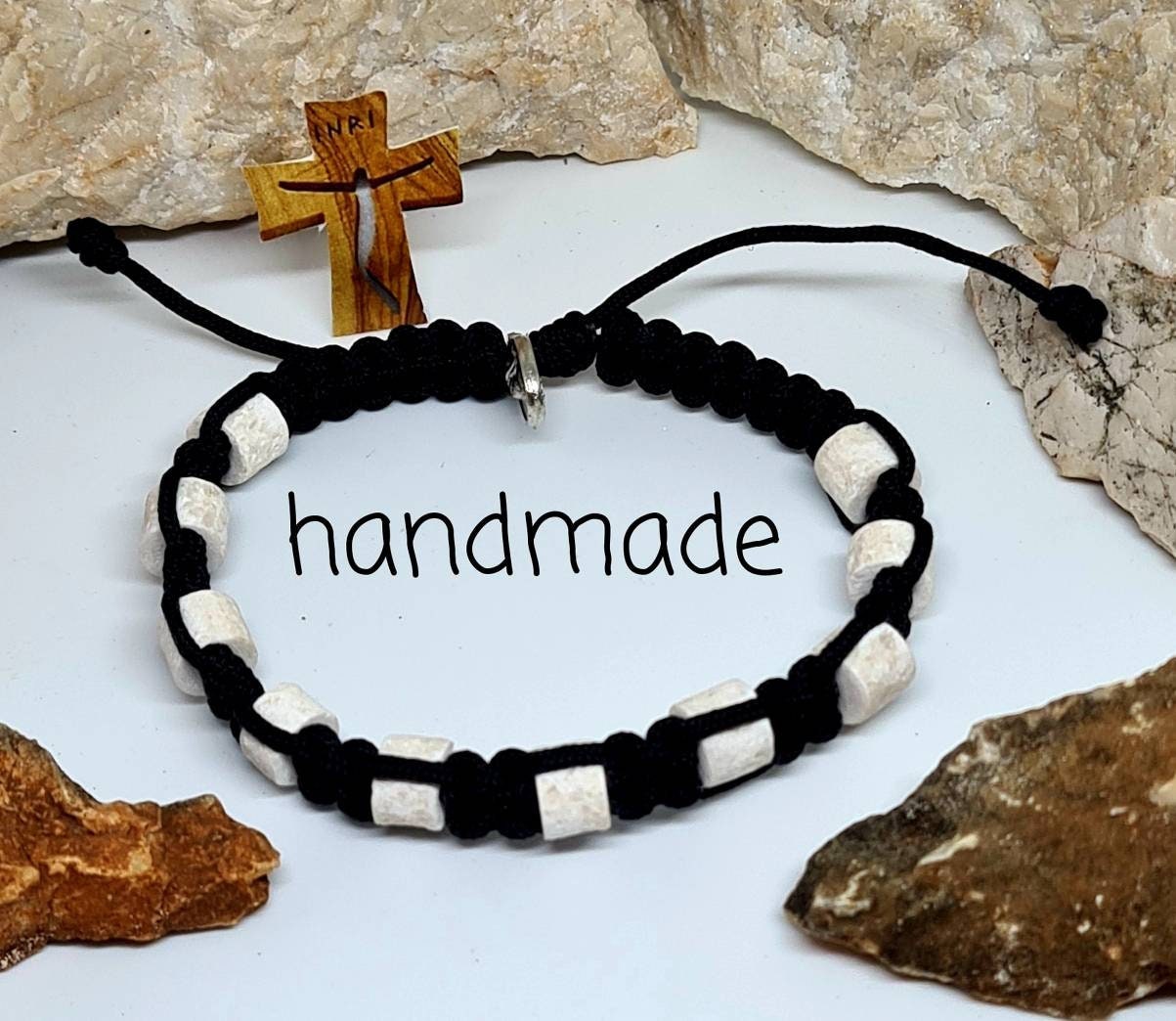 Stones Bracelet stone Saint Bracelet, Religious Jewelry Catholic Gift