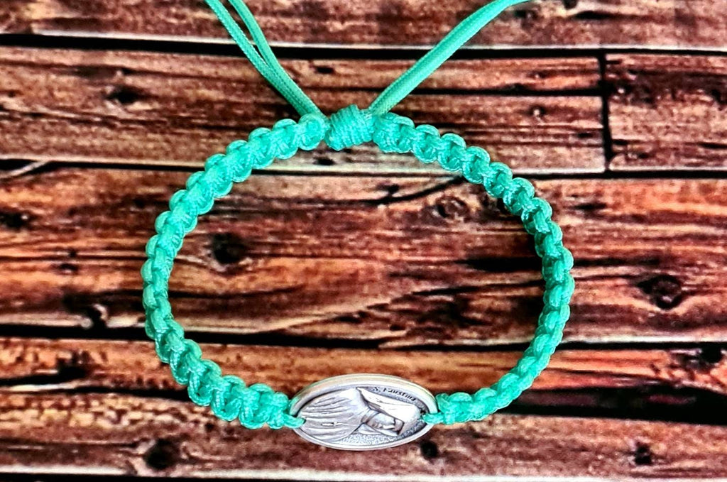 ST FAUSTINA KOWALSKA bracelet, handmade catholic bracelet, christian bracelet