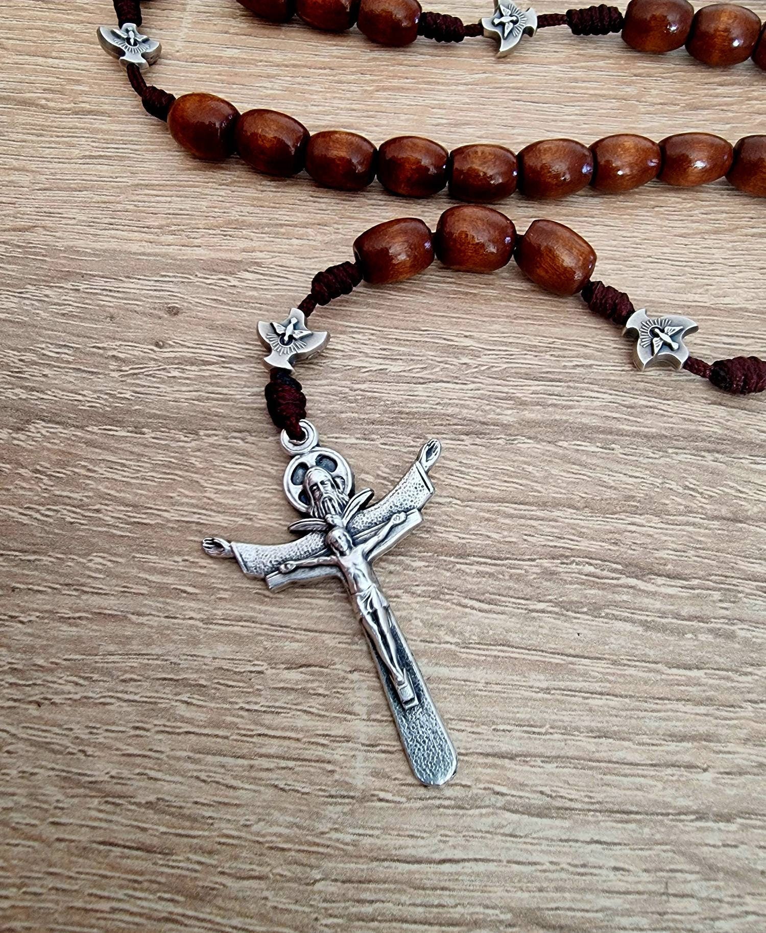 Handmade Holy Spirit traditional rosary