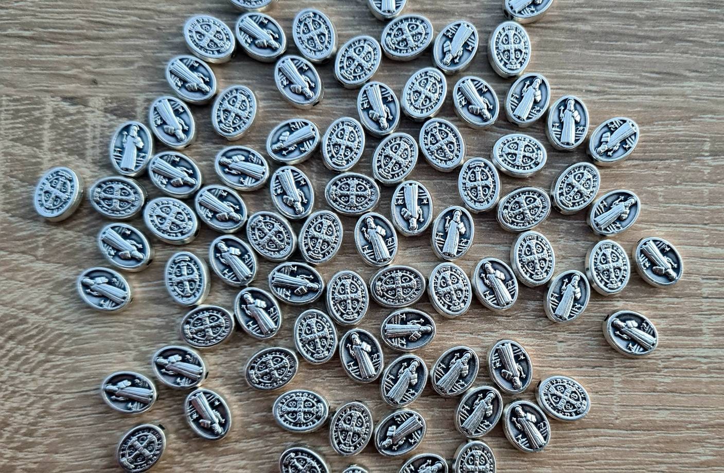wholesale Saint Benedict medals  box 50, 100, 200pcs. San Benito religious jewelry catholic