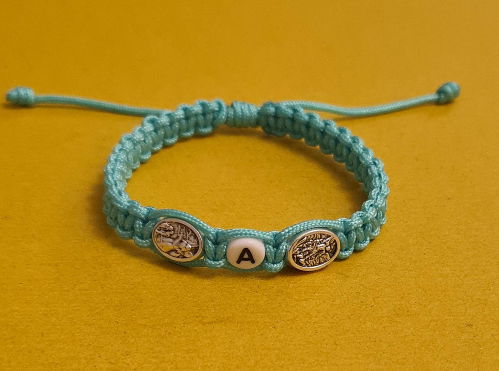 Personalized bracelet, st Michael / angel Guardian custom bracelet, catholic gift kids boy women men