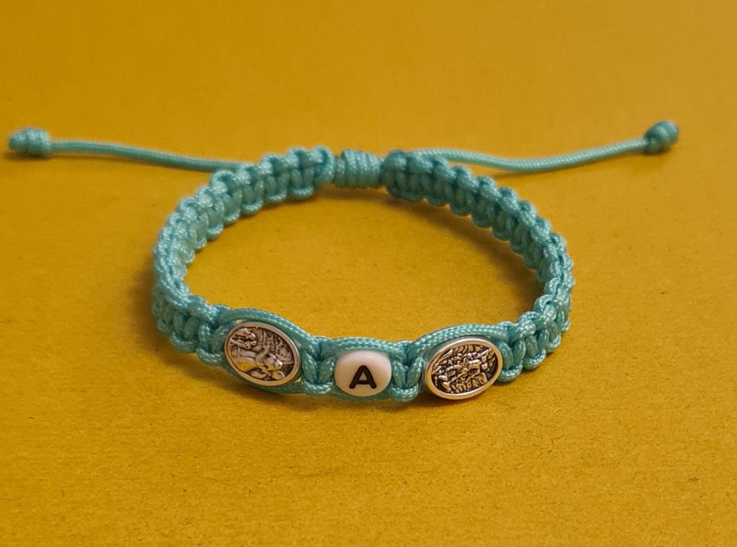 Personalized bracelet, st Michael / angel Guardian custom bracelet, catholic gift kids boy women men
