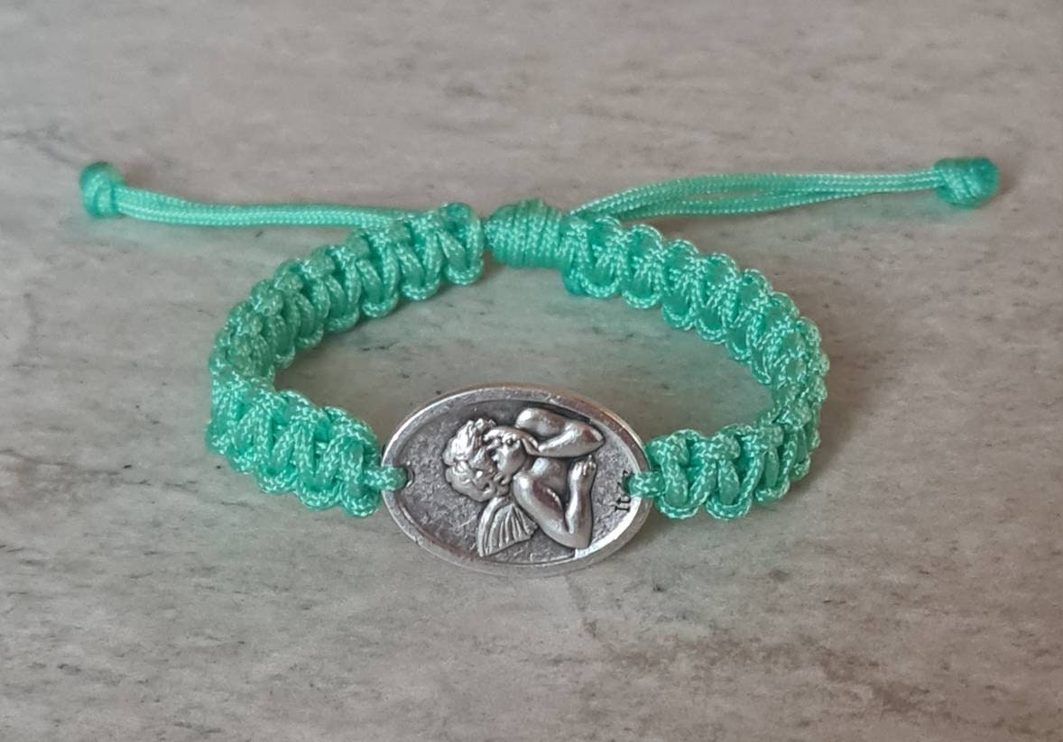 Angel Rafael bracelet, catholic bracelet, custom holy bracelet
