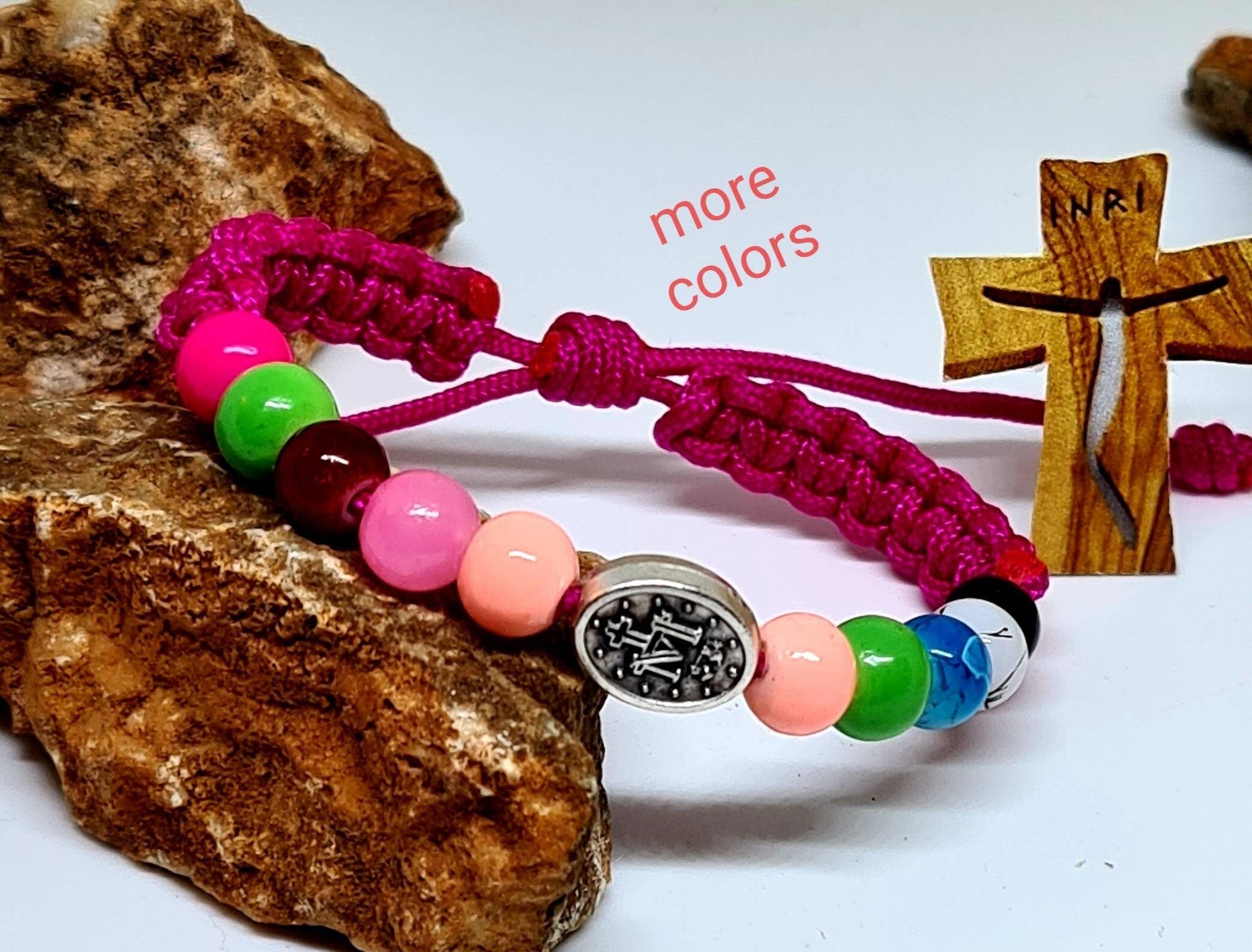 MIRACULOUS MEDAL, miraculous bracelet, baby bracelet, childs bracelet, kids bracelet, custom bracelet from Medjugorje