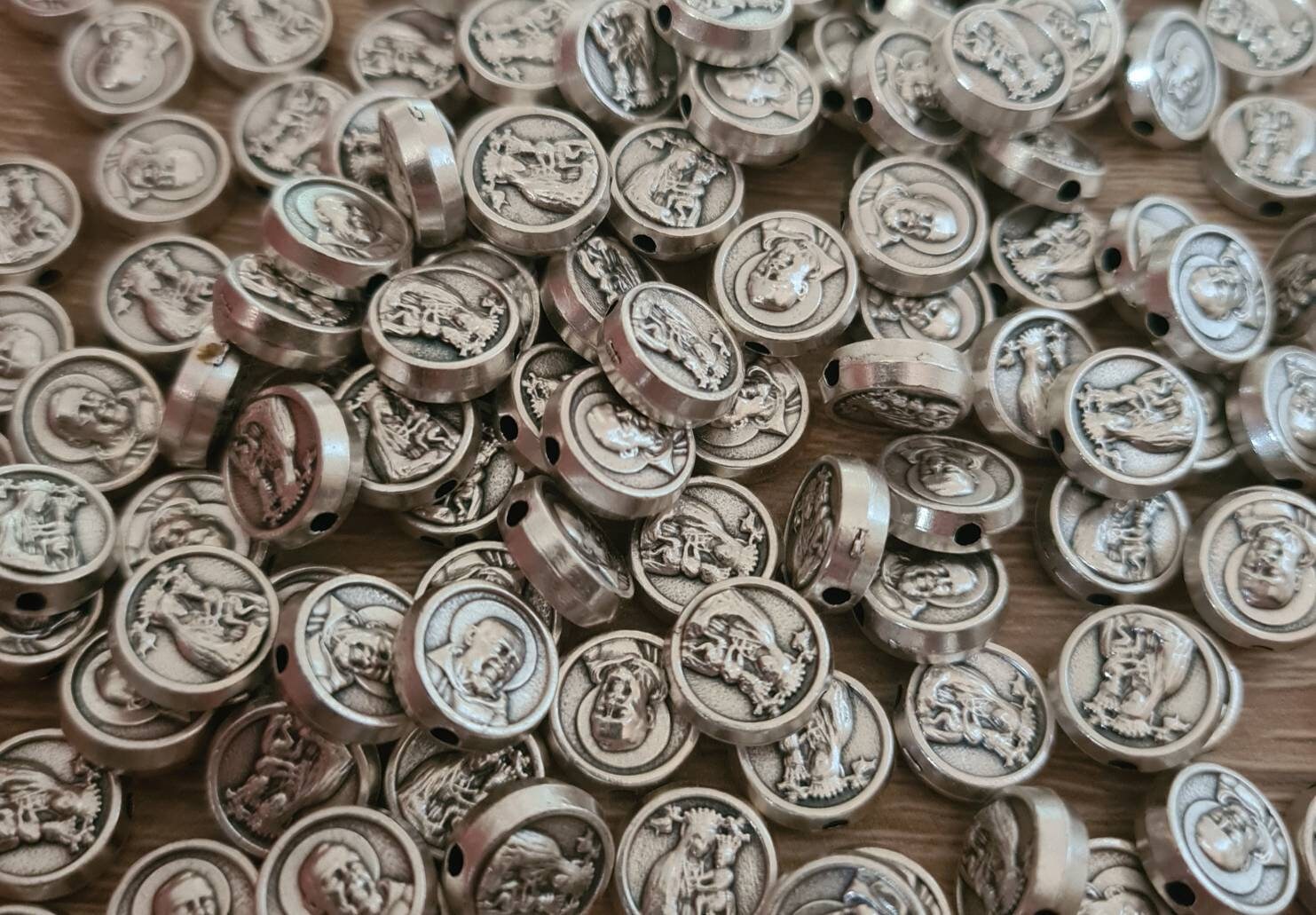 WHOLESALE Padre Pio / Our Lady of Perpetual help medals, lot bulk 50, 100, 200 pcs