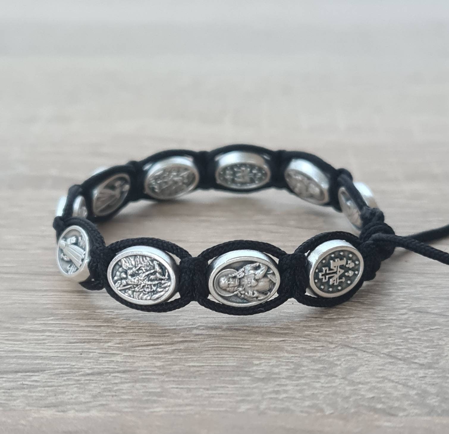 ALL SAINTS BRACELET, holly catholic custom bracelet, st Benedict, st Michael, Virgin Mary, Divine Mercy, Miraculous, Jesus, Angel Guardian