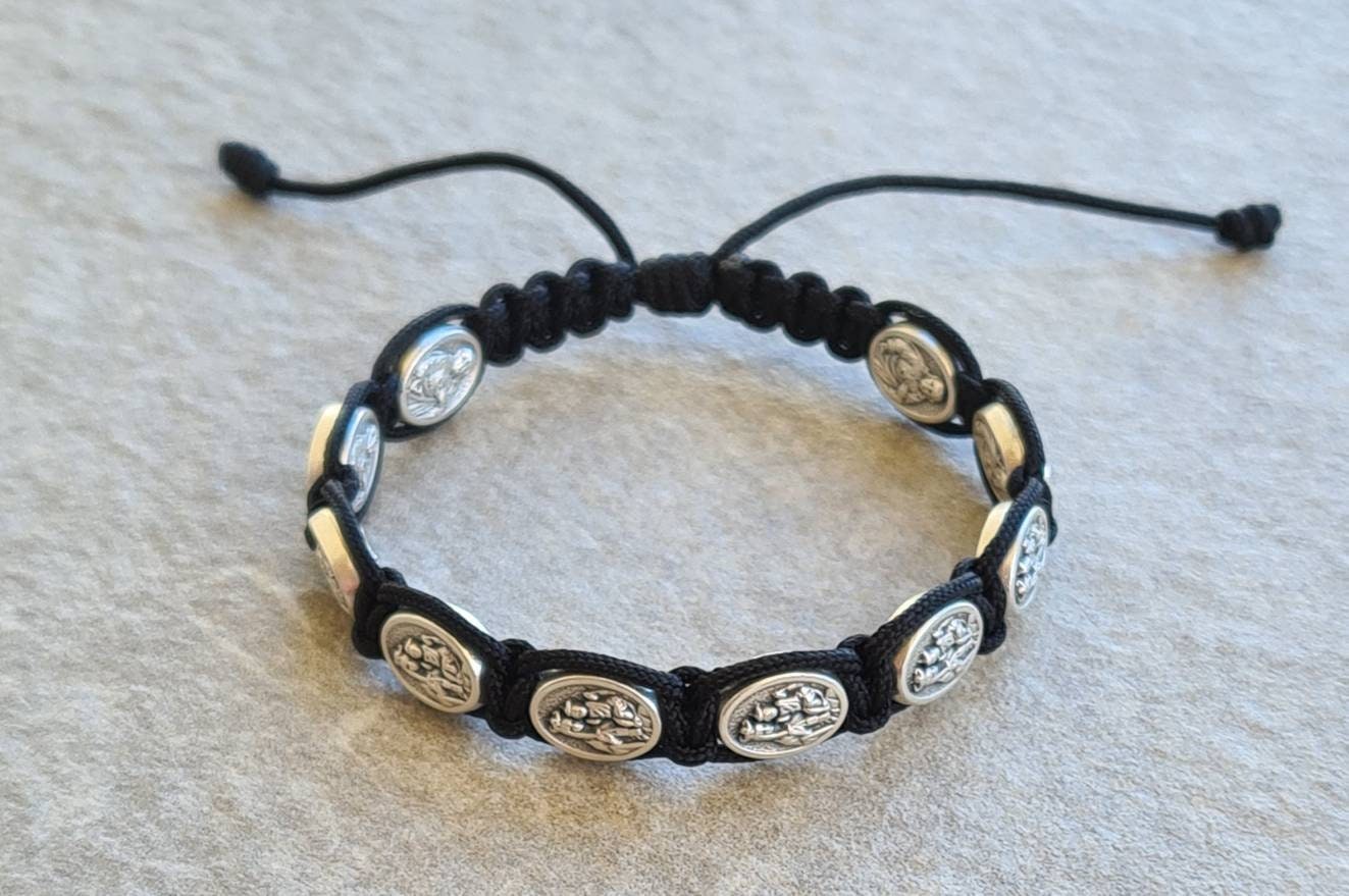 SCAPULAR CARMEL BRACELET, Our Lady of Perpetual,Catholic gift womwn men Kids, holy Knotted cord bracelet, Handmade bracelet From Medjugorje