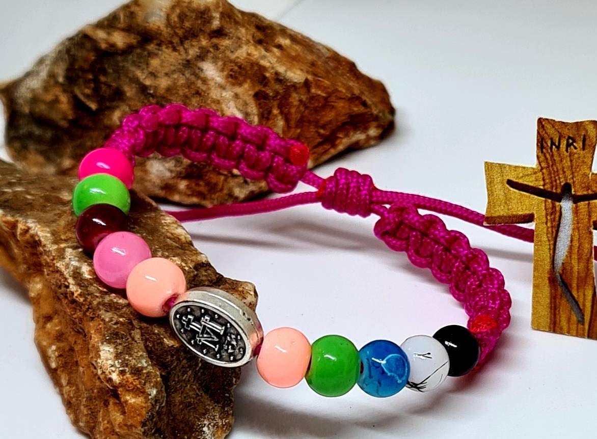 MIRACULOUS MEDAL, miraculous bracelet, baby bracelet, childs bracelet, kids bracelet, custom bracelet from Medjugorje