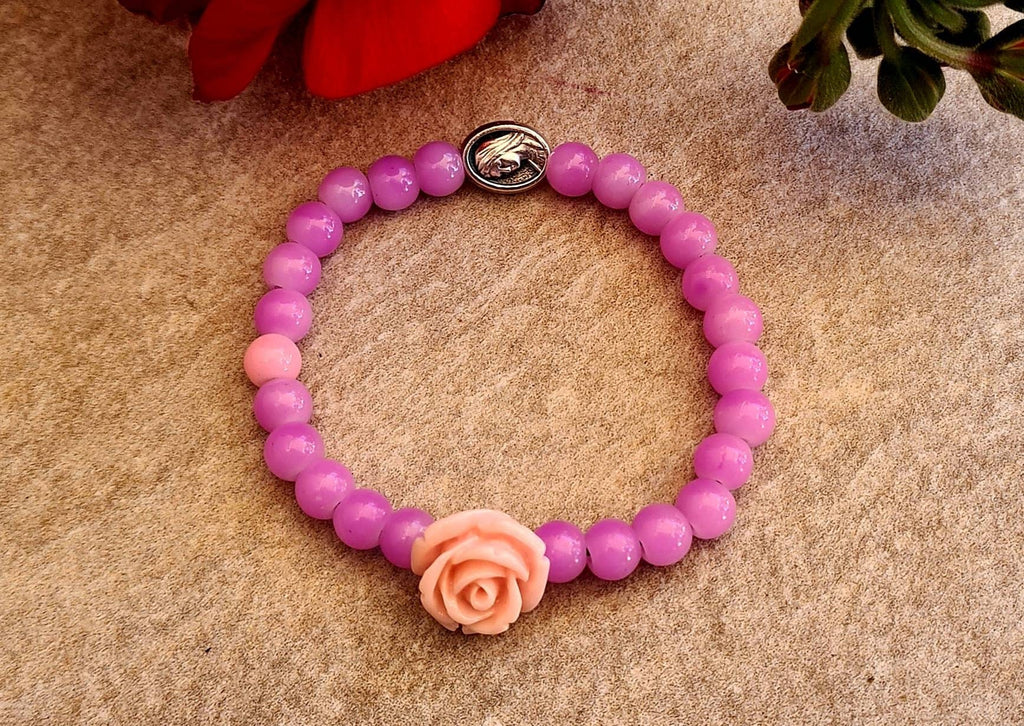 VIRGIN MARY bracelet, handmade catholic adjustable bracelet, holy bracelet, religious jewelry, christian bracelet