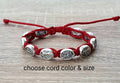 ST MICHAEL the Archangel / Angel Guardian bracelet, knotted cord catholic bracelet, religious jewelry, catholic gift, police saint
