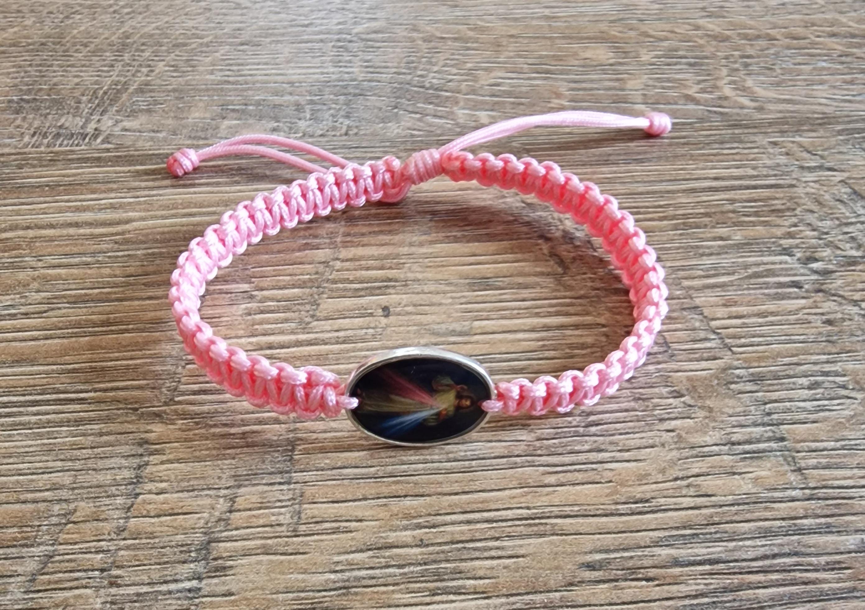 JESUS DIVINE MERCY simple bracelet, Jesus i Trist in you medals, Jesus medal bracet, Chrisrian bracelet, religious jewelry from Medjugorje