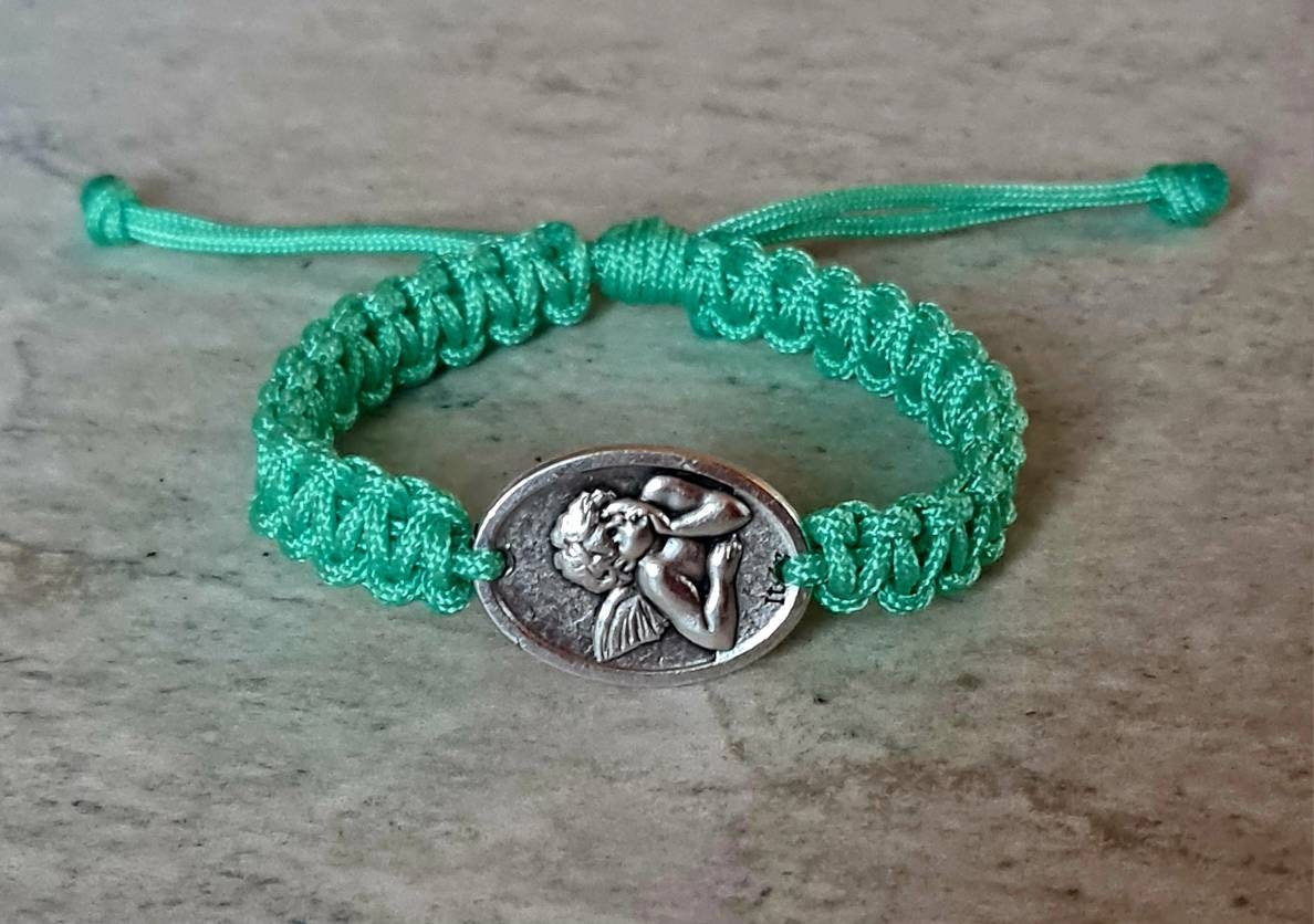 Angel Rafael bracelet, catholic bracelet, custom holy bracelet