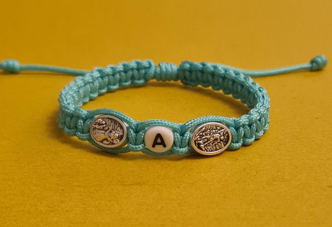 Personalized bracelet, st Michael / angel Guardian custom bracelet, catholic gift kids boy women men