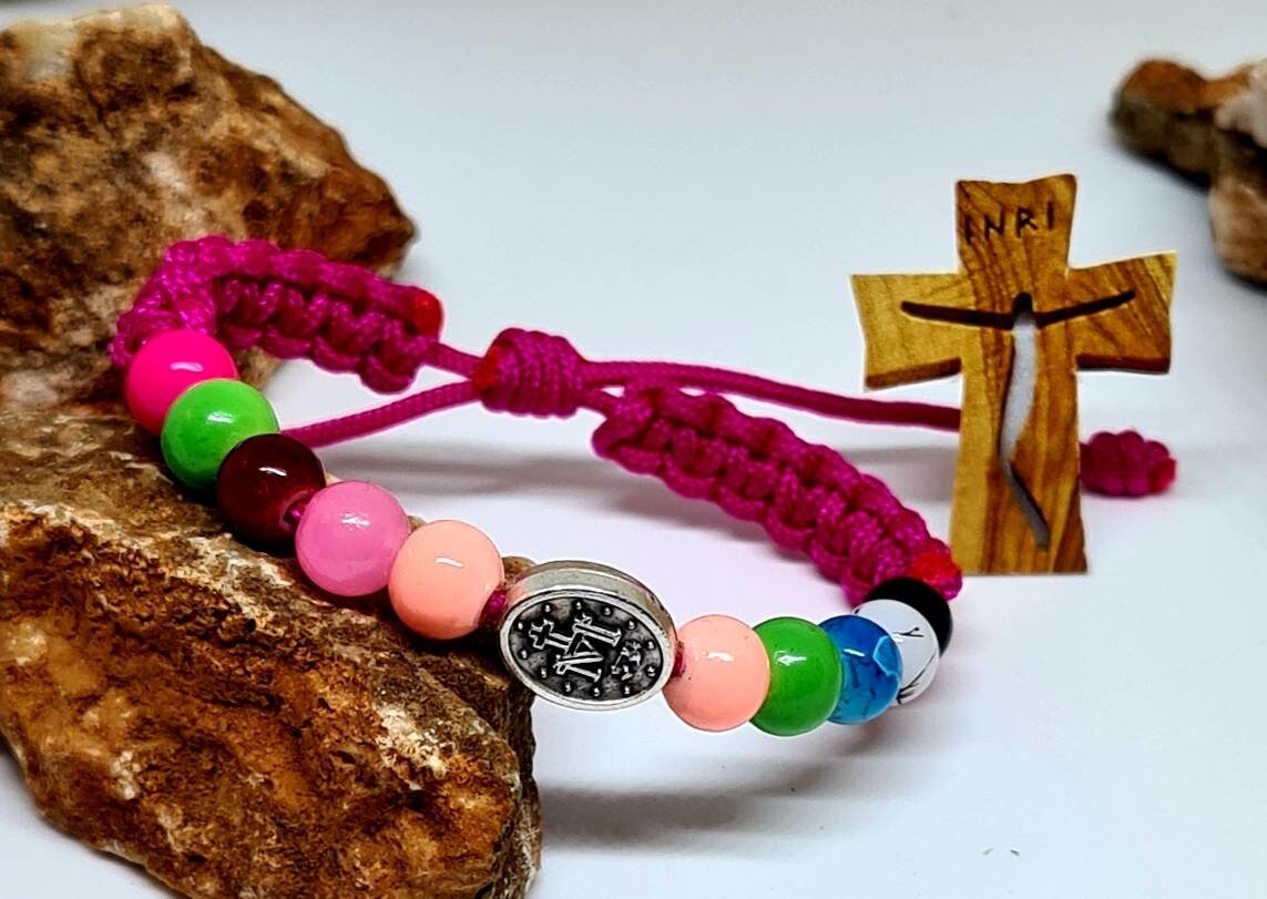 MIRACULOUS MEDAL, miraculous bracelet, baby bracelet, childs bracelet, kids bracelet, custom bracelet from Medjugorje