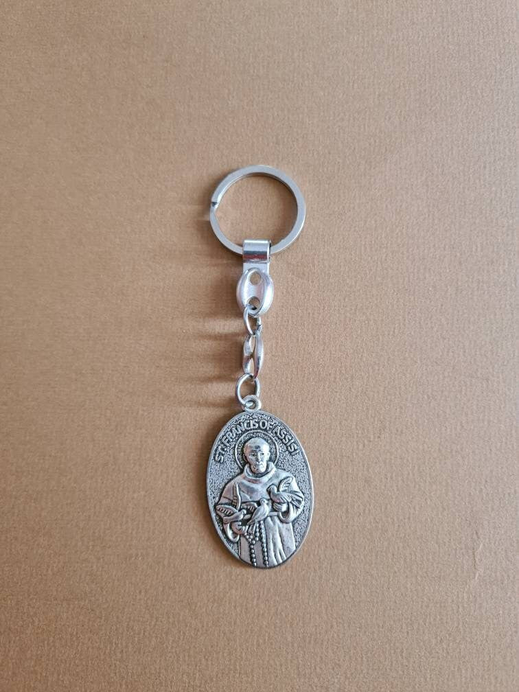 POPE FRANCIS Keychain, pendant for keys saint Francis of Assisi Pope Francis. From Medjugorje